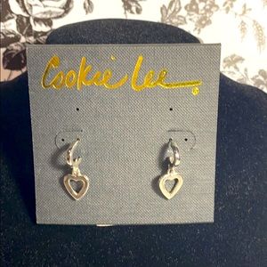 Heart dangle earrings